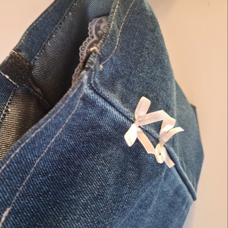  DENY Denim Fiyonklu Pinterest Omuz Çantası TB042
