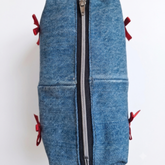 CINY Denim Fiyonklu Pinterest Makyaj Çantası TB041