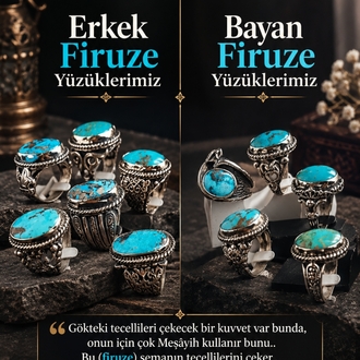 Firuze Gümüş Yüzüklerimiz(10gr)