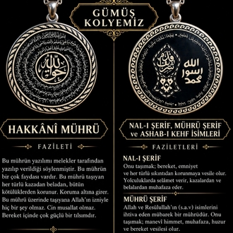 Gümüş Hakkani Kolye