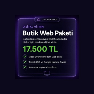 Butik Web Paketi | Otel Kanal Kurulum & Yönetimi