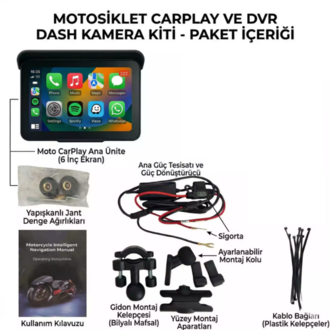 5 İnç Kablosuz Kamerasız CarPlay & Android Auto Multimedya Ekranı