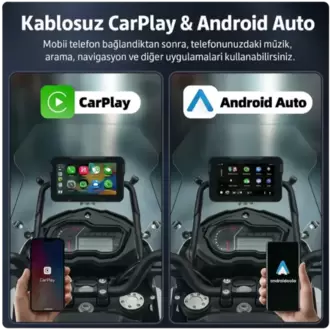5 İnç Kablosuz Kamerasız CarPlay & Android Auto Multimedya Ekranı