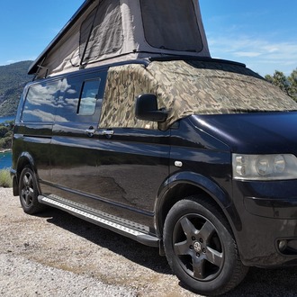 Volkswagen T5-T6 Oto Cam Güneşliği Premium Isı Yalıtımlı Askeri Kamuflaj