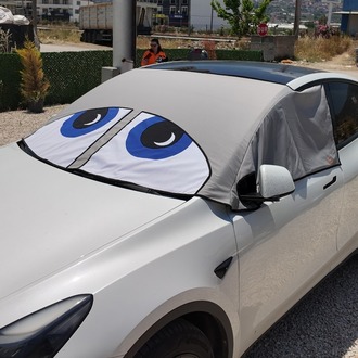 Tesla model Y Oto Cam Güneşliği Premium Isı Yalıtımlı ve %100 Karartmalı 