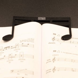 Ottava Notalı Müzik Kitabı Tutucu