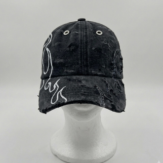 Black & White Flame Cap – Double-Sided Design