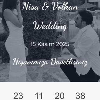 Our Wedding Dijital Davetiye Sayfası