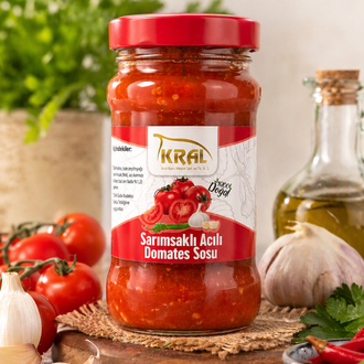 ️ OYA NATURALS Sarımsaklı Acılı Domates Sos 385g