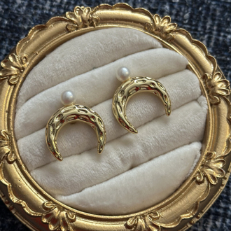 Lucky İnci Gold Küpe