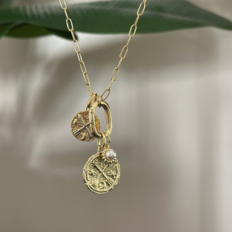 Mat Vintage Madalyon Kolye