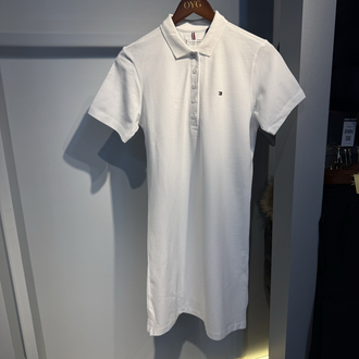 TH Polo Yaka Elbise | Beyaz