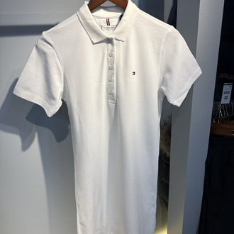 TH Polo Yaka Elbise | Beyaz