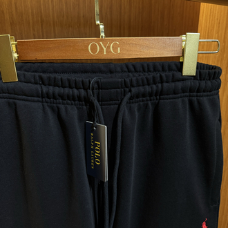 RL Premium Baggy Eşofman Altı | Siyah (Kırmızı Logo)