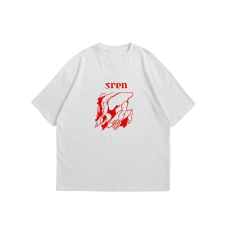 Sren Oversize Tişört Beyaz