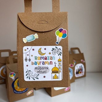 Sticker’lı Ramazan Bayramı Hediye Kutuları (40 adet)