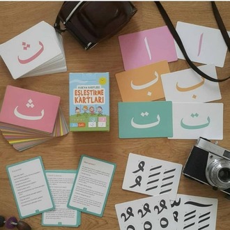 Stickerlı Ramazan Takvimi + Kur'an Harfleri Eşleştirme Kartları (Set Ürün)