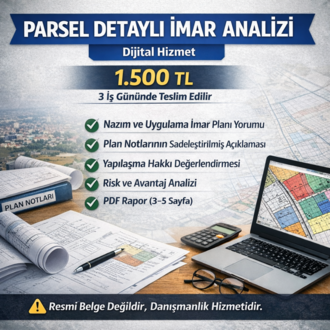 Parsel Detaylı İmar Analizi (Dijital Hizmet)
