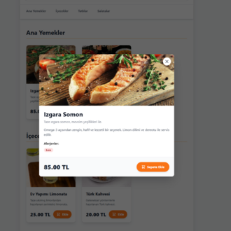 OzMenu - Akıllı QR Menü ve Sipariş Yönetim Sistemi | Tek Seferlik Lisans