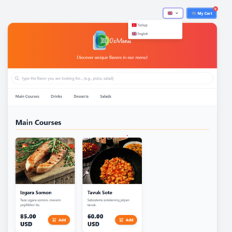 OzMenu - Akıllı QR Menü ve Sipariş Yönetim Sistemi | Tek Seferlik Lisans