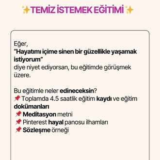 Temiz İstemek Eğitimi
