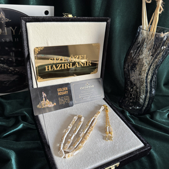 Beyaz Kesme Golden Rosary