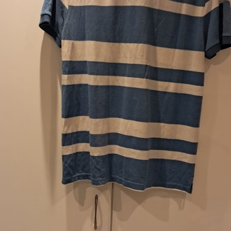 Kiğılı Erkek Polo Yaka T-Shirt | Mavi Beyaz Çizgili | Orijinal