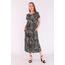 Zebra Midi Boy Cepli Elbise