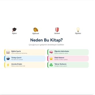Çocuğunuza İngilizceyi Sevdirerek Öğreten PDF Kitap | 4-7 Yaş | 53 Sayfa Eğitici İçerik