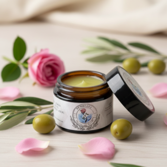 Gül Esanslı,Doğal Zeytinyağı Kremi (50ML)