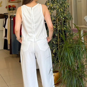 Tensel Kumaş Ekru Denim Takım