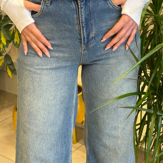 Kemerli Wideleg Jean