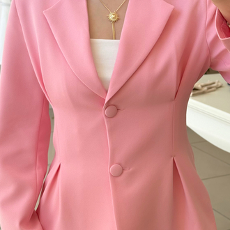 Beli Pensli Pembe Ceket