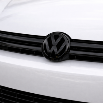  VW Golf MK6 Ön Amblem | ABS 3D Baskı | Piyano Siyahı | UV Şeffaf Kaplama