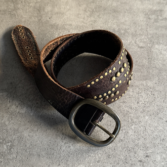 Vintage Metal İşlemeli Premium Kemer