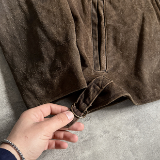 Vintage Oversize Püsküllü Nubuk Ceket