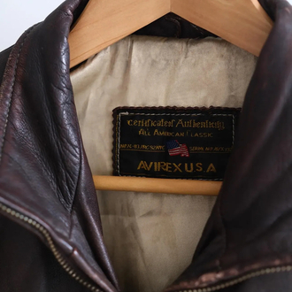 Vintage Avirex Klasik Acı Kahve Ceket
