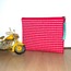 TOPTAN- Pafuli El Örgüsü Özel Tasarım Düğme Detaylı Clutch Çanta Fuşya