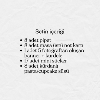 Doğum Günü Parti Seti - Pembe 