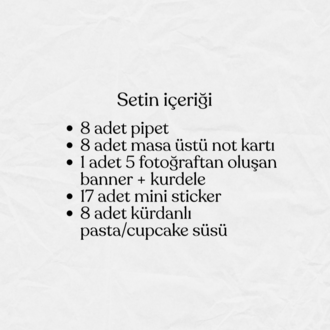 Doğum Günü Parti Seti - Mavi