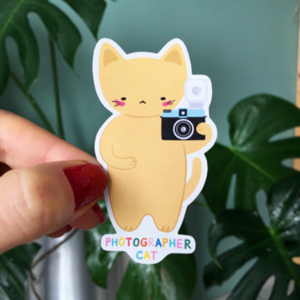 Photographer Cat Sticker