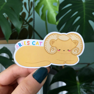 Koç Burcu Kedi Sticker