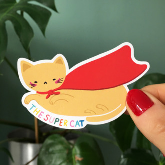 The Super Cat Sticker