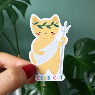 Zeus Cat Sticker