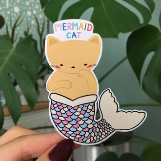 Mermaid Cat Sticker