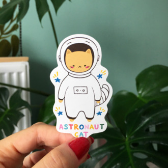 Astronaut Cat Sticker