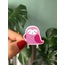 purple owl sticker