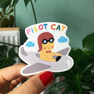 Pliot Cat Sticker