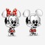Mickey ve Minnie Mouse Charm Set 