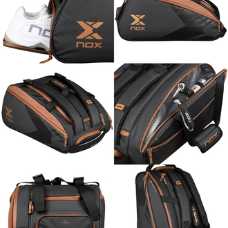 Nox Luxury Open Series black/brown Padel Rack